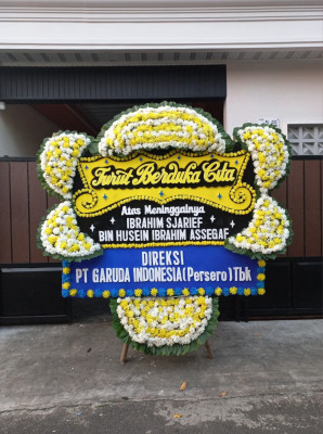 Papan Bunga Duka di Waegi