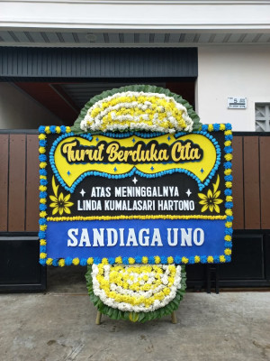 Papan Bunga Duka di Waegi